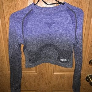 gymshark never worn ombré seamless top